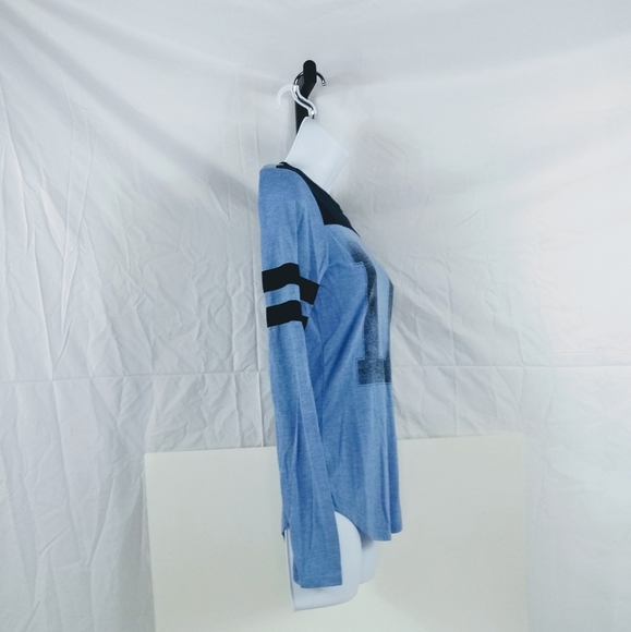 Stranded Blue & Navy "LA" Long Sleeve Tee Shirt - Picture 2 of 5